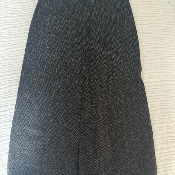 NWT Sezane Eloane Gray Herringbone Skirt - Picture 8 of 12